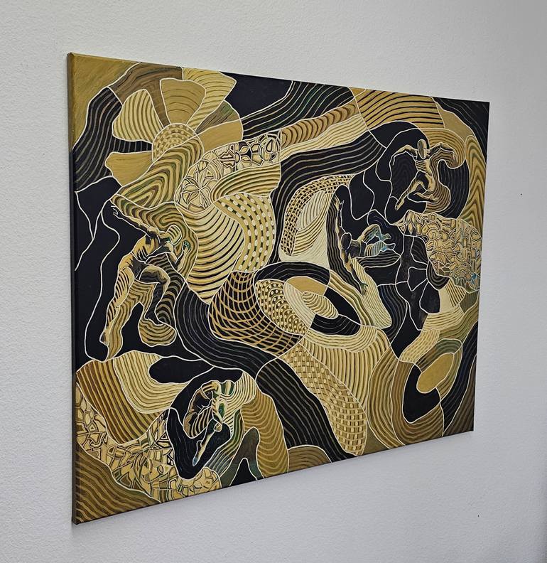 Original Conceptual Abstract Painting by Peggy Lee