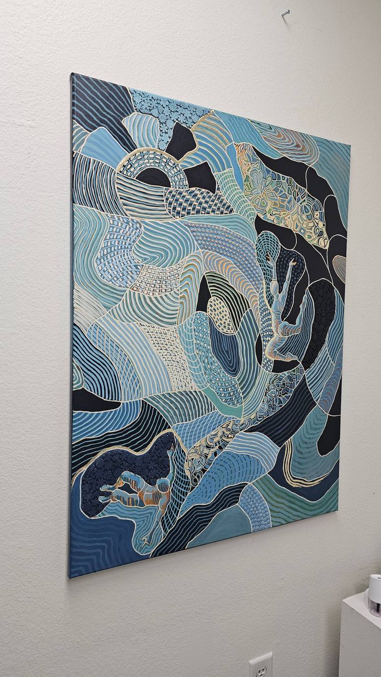 Original Conceptual Abstract Painting by Peggy Lee