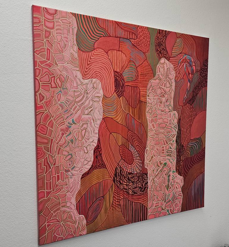 Original Abstract Expressionism Abstract Painting by Peggy Lee