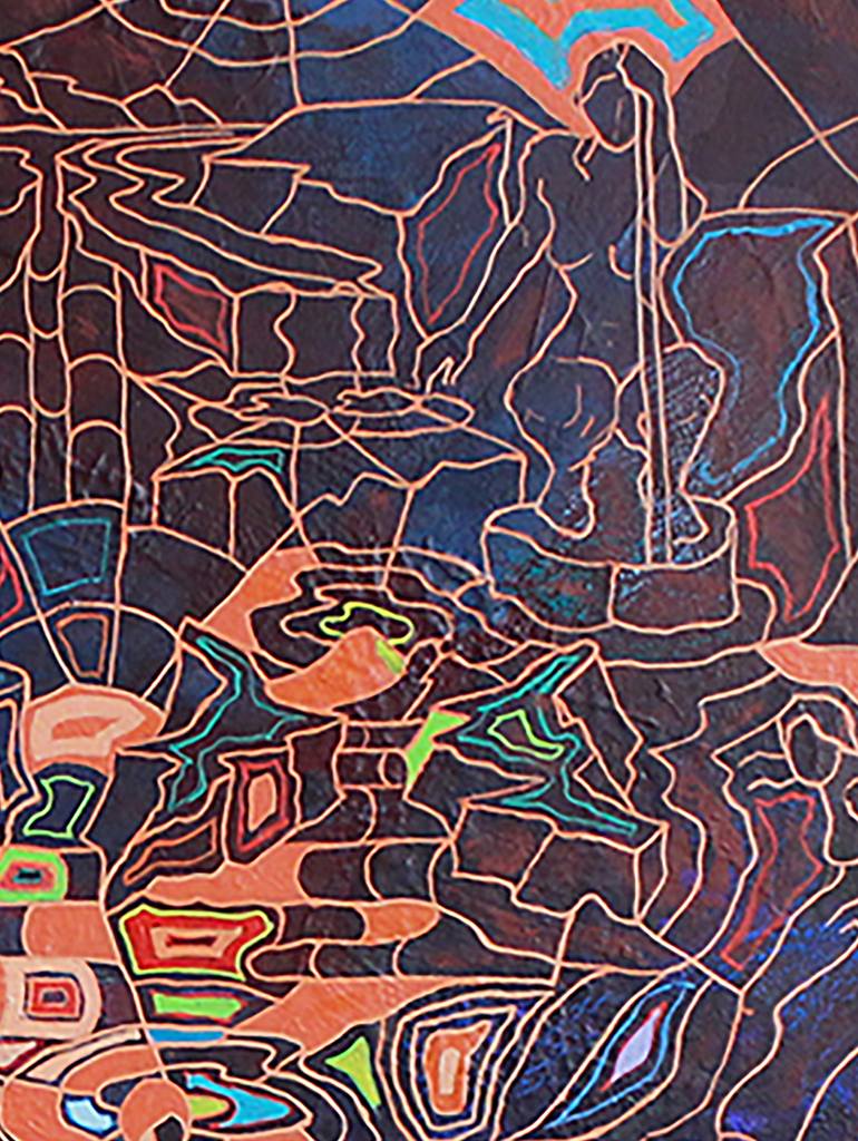Original Conceptual Abstract Painting by Peggy Lee