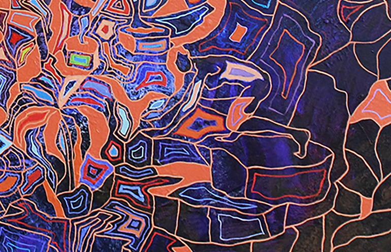 Original Conceptual Abstract Painting by Peggy Lee