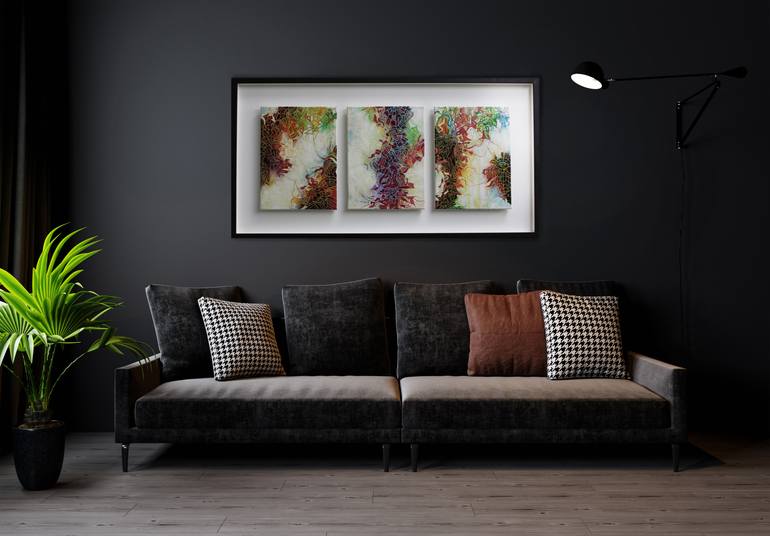 Original Conceptual Abstract Painting by Peggy Lee