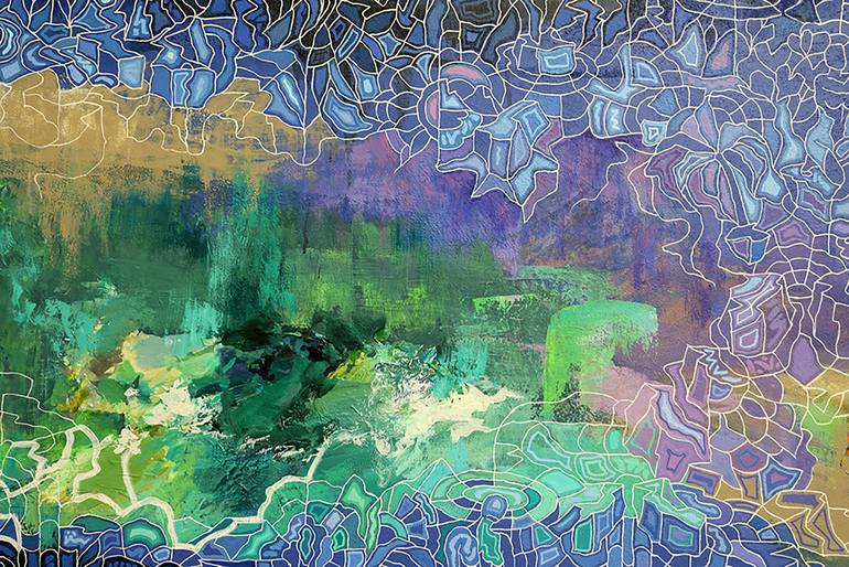 Original Conceptual Abstract Painting by Peggy Lee