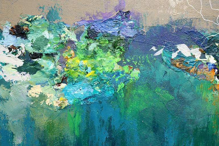 Original Conceptual Abstract Painting by Peggy Lee
