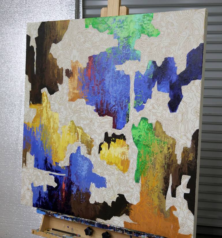 Original Conceptual Abstract Painting by Peggy Lee