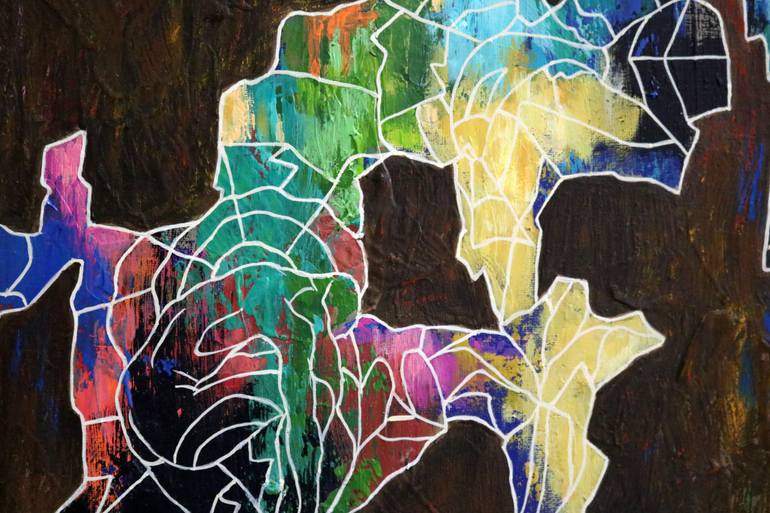 Original Conceptual Abstract Painting by Peggy Lee