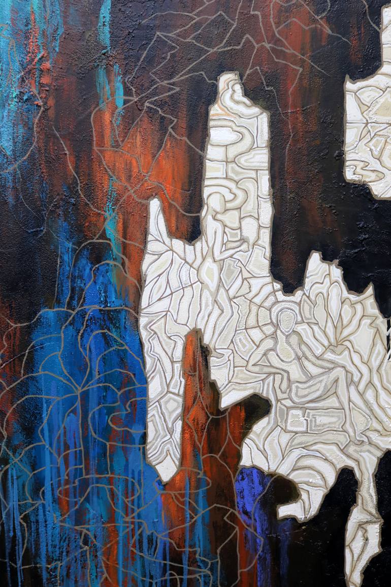 Original Conceptual Abstract Painting by Peggy Lee