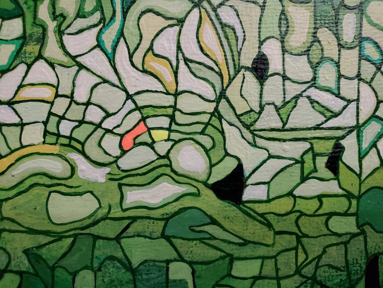 Original Conceptual Abstract Painting by Peggy Lee