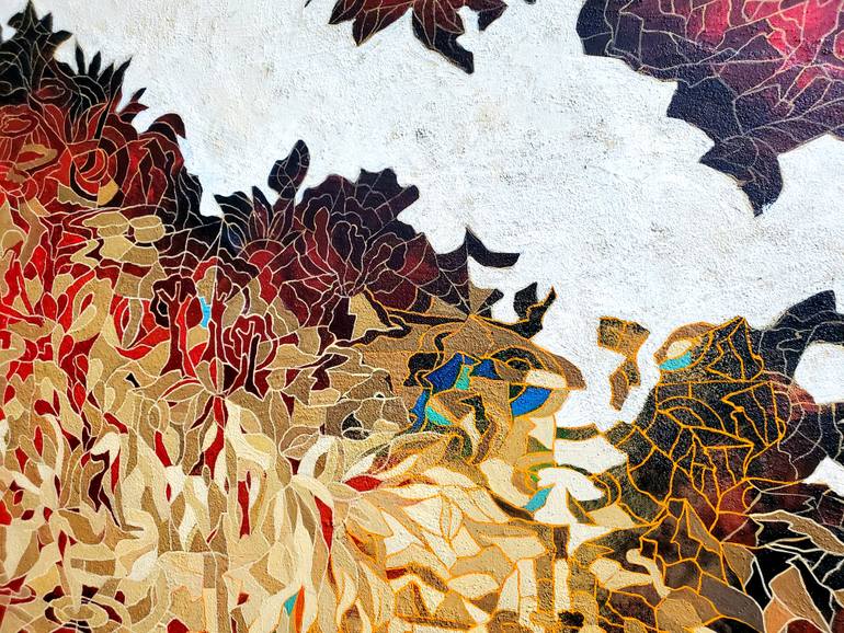 Original Abstract Expressionism Abstract Painting by Peggy Lee