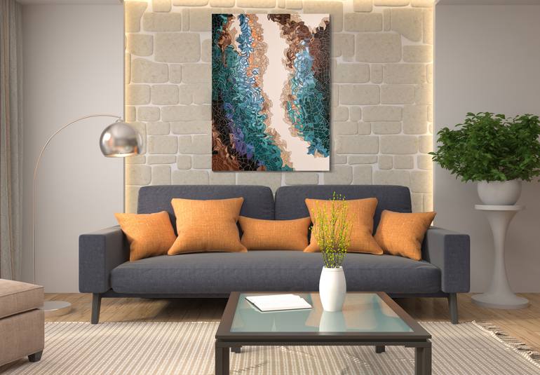 Original Conceptual Abstract Painting by Peggy Lee