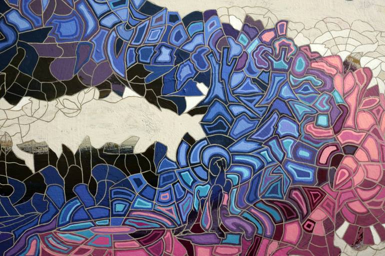 Original Conceptual Abstract Painting by Peggy Lee