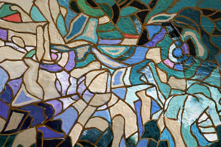 Original Conceptual Abstract Painting by Peggy Lee