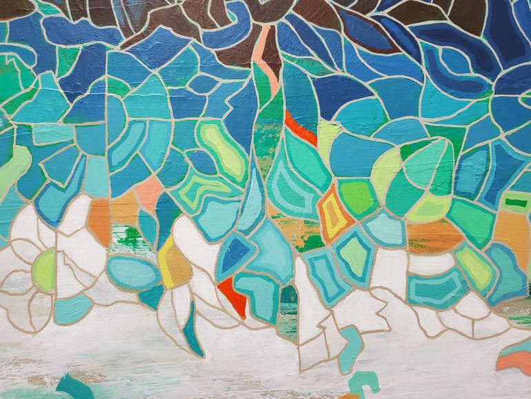 Original Conceptual Abstract Painting by Peggy Lee