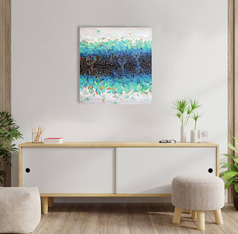 Original Conceptual Abstract Painting by Peggy Lee