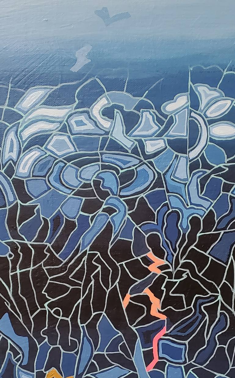 Original Conceptual Abstract Painting by Peggy Lee