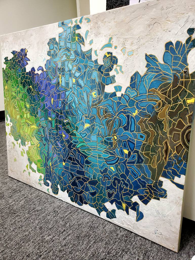 Original Conceptual Abstract Painting by Peggy Lee