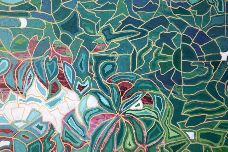 Original Conceptual Abstract Painting by Peggy Lee