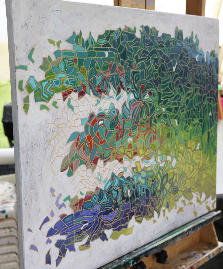 Original Conceptual Abstract Painting by Peggy Lee