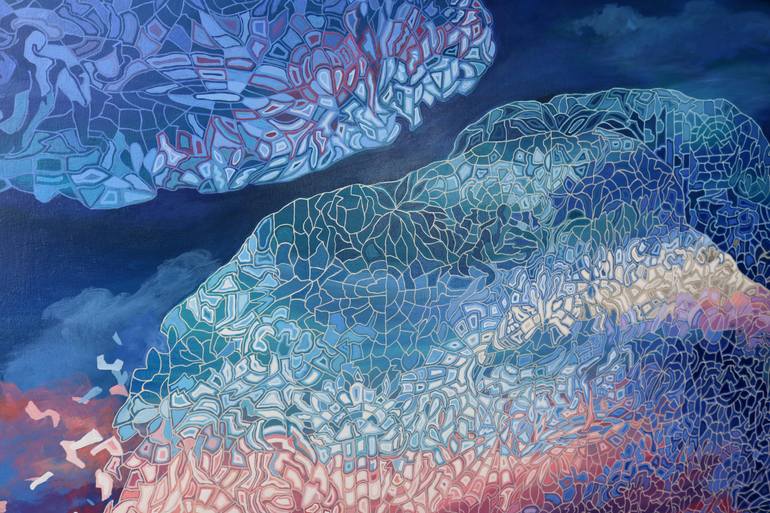 Original Conceptual Abstract Painting by Peggy Lee