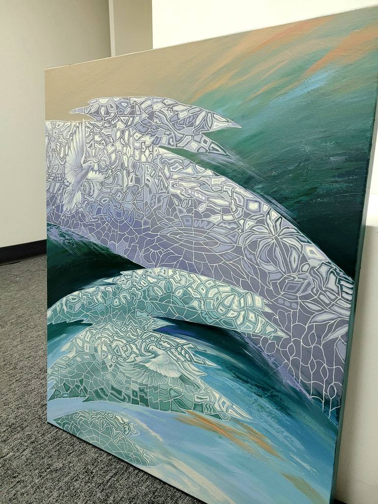 Original Conceptual Abstract Painting by Peggy Lee