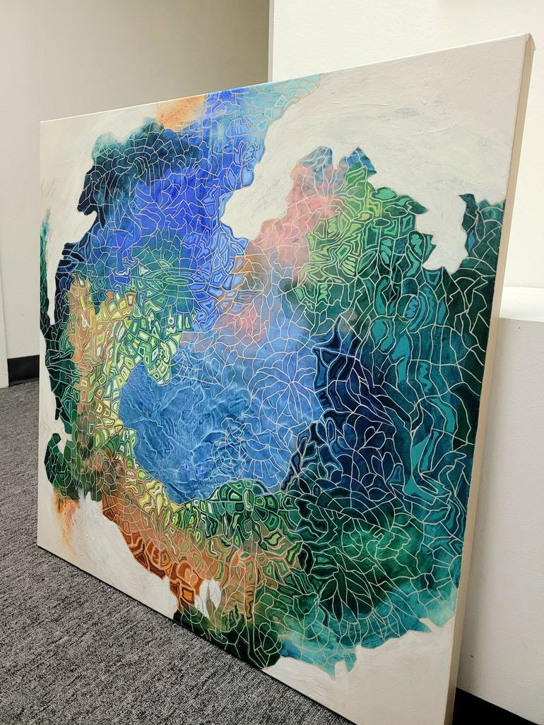 Original Conceptual Abstract Painting by Peggy Lee