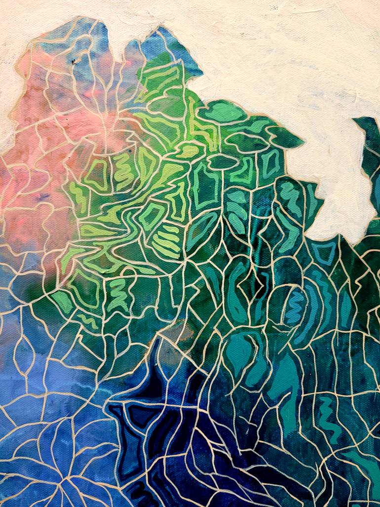 Original Conceptual Abstract Painting by Peggy Lee