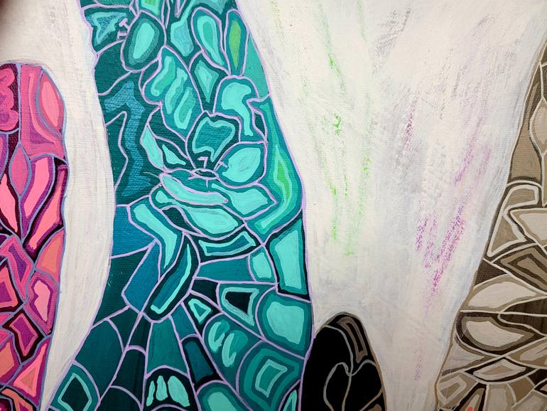 Original Conceptual Abstract Painting by Peggy Lee