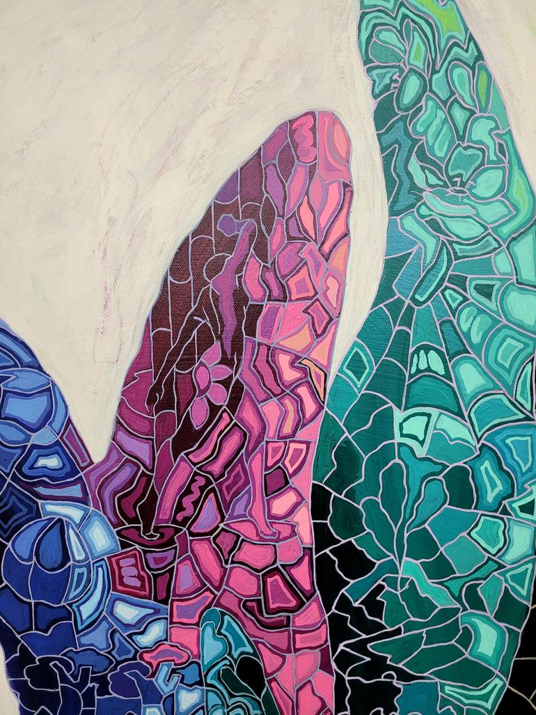 Original Conceptual Abstract Painting by Peggy Lee