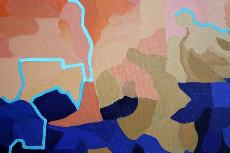 Original Conceptual Abstract Painting by Peggy Lee