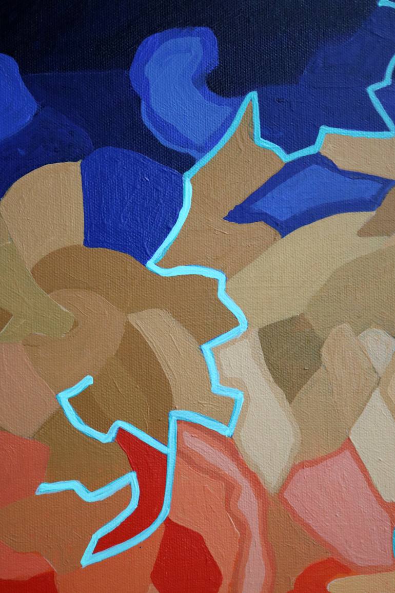 Original Conceptual Abstract Painting by Peggy Lee