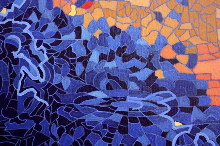 Original Conceptual Abstract Painting by Peggy Lee