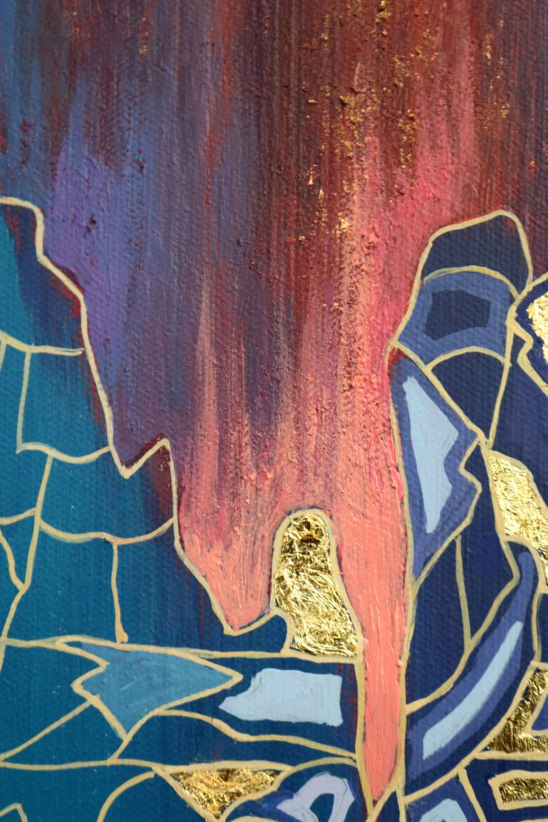 Original Conceptual Abstract Painting by Peggy Lee