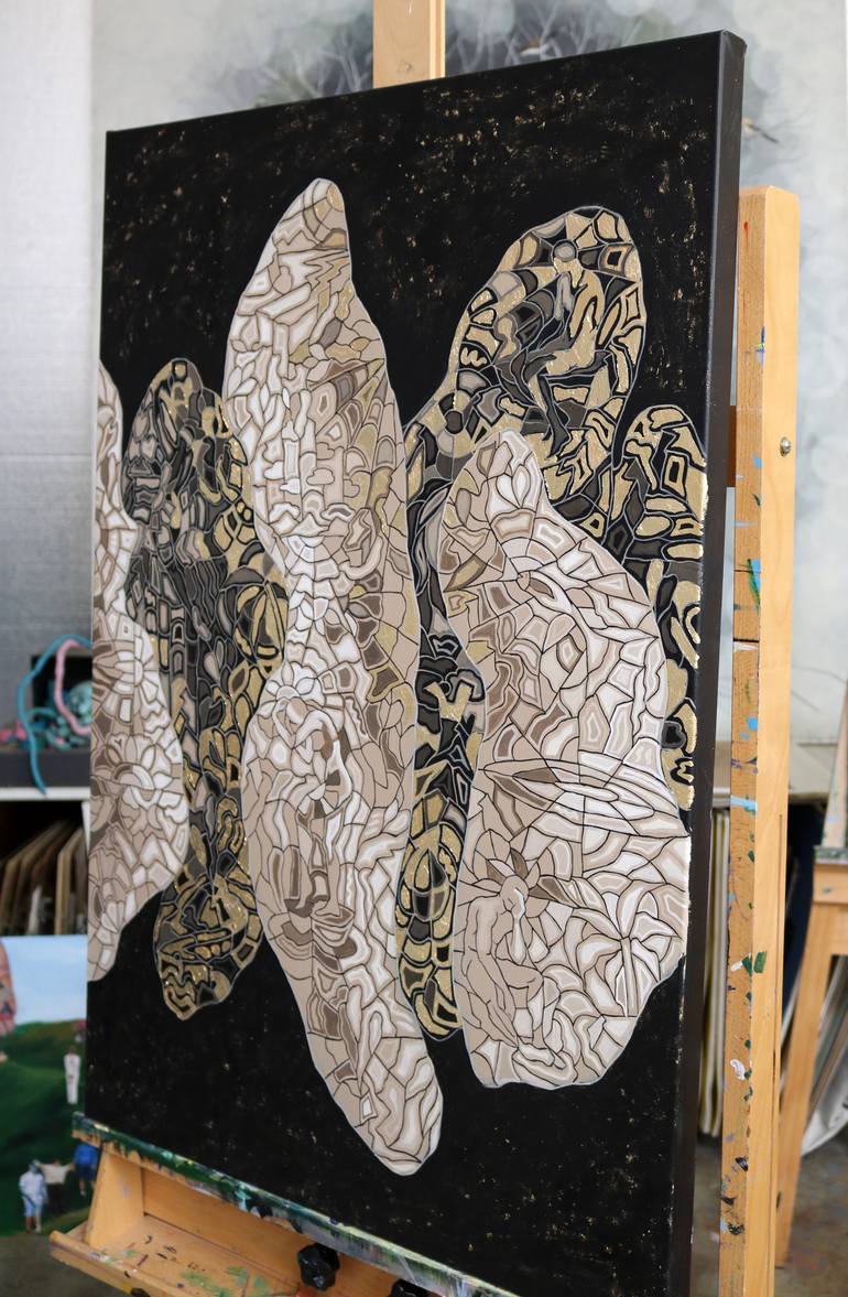 Original Conceptual Abstract Painting by Peggy Lee