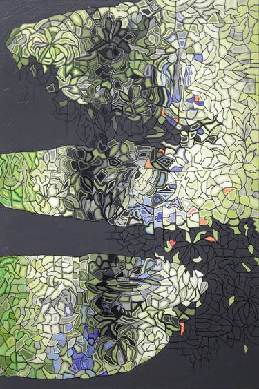 Original Conceptual Abstract Paintings by Peggy Lee