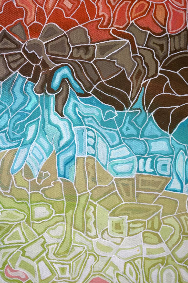 Original Conceptual Abstract Painting by Peggy Lee