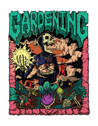 Print of Illustration Garden Mixed Media by Jason Wright