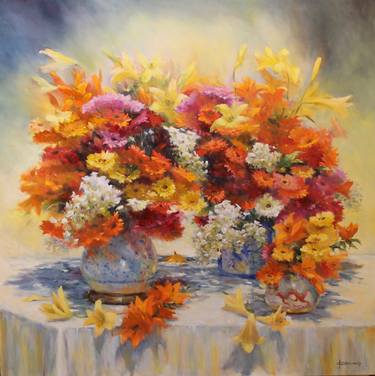 Original Floral Paintings by Judy Talacko