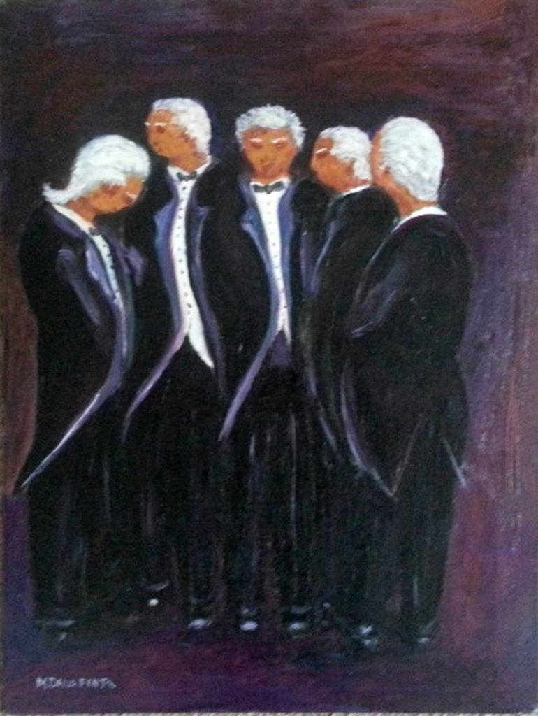 The Professors Painting by Mario Della Penta Saatchi Art