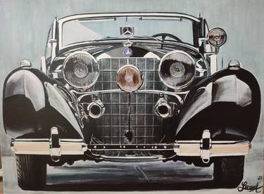 Original Photorealism Car Paintings by lengyelART com