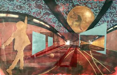 Original Abstract Expressionism Transportation Paintings by Aviva Brooks