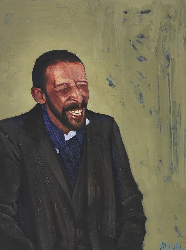 THE LAUGHING MAN Painting by Anca Pedvis | Saatchi Art