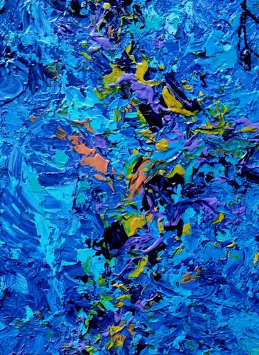 Original Art Deco Abstract Painting by Alvaro  Daza 