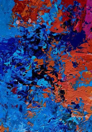 Original Art Deco Abstract Painting by Alvaro  Daza 