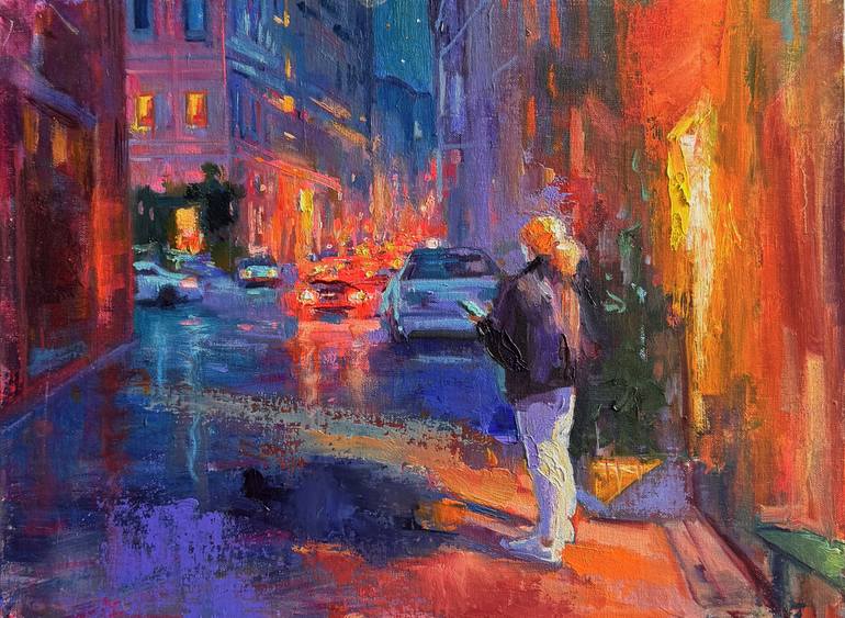 Original Contemporary Architecture Painting by Emiliya Lane