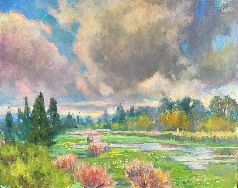 Original Contemporary Landscape Painting by Emiliya Lane