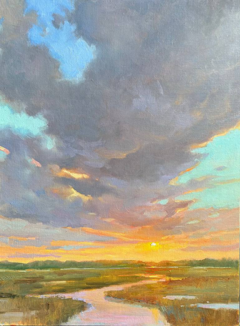 Original Classicism Landscape Painting by Emiliya Lane