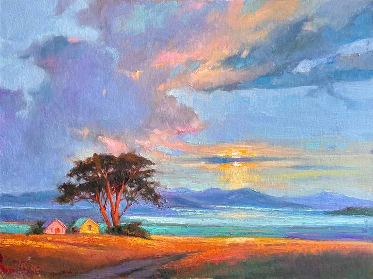 Original Classicism Landscape Painting by Emiliya Lane