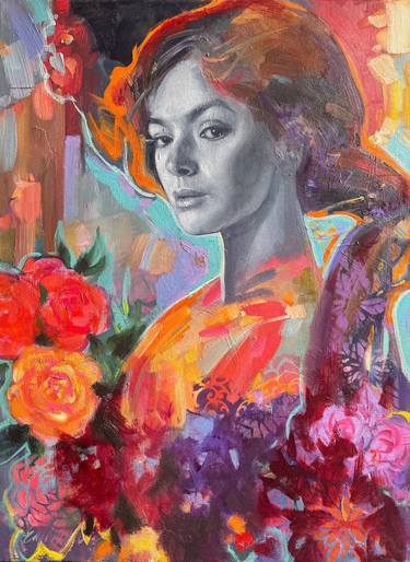 Original Abstract Fantasy Painting by Emiliya Lane