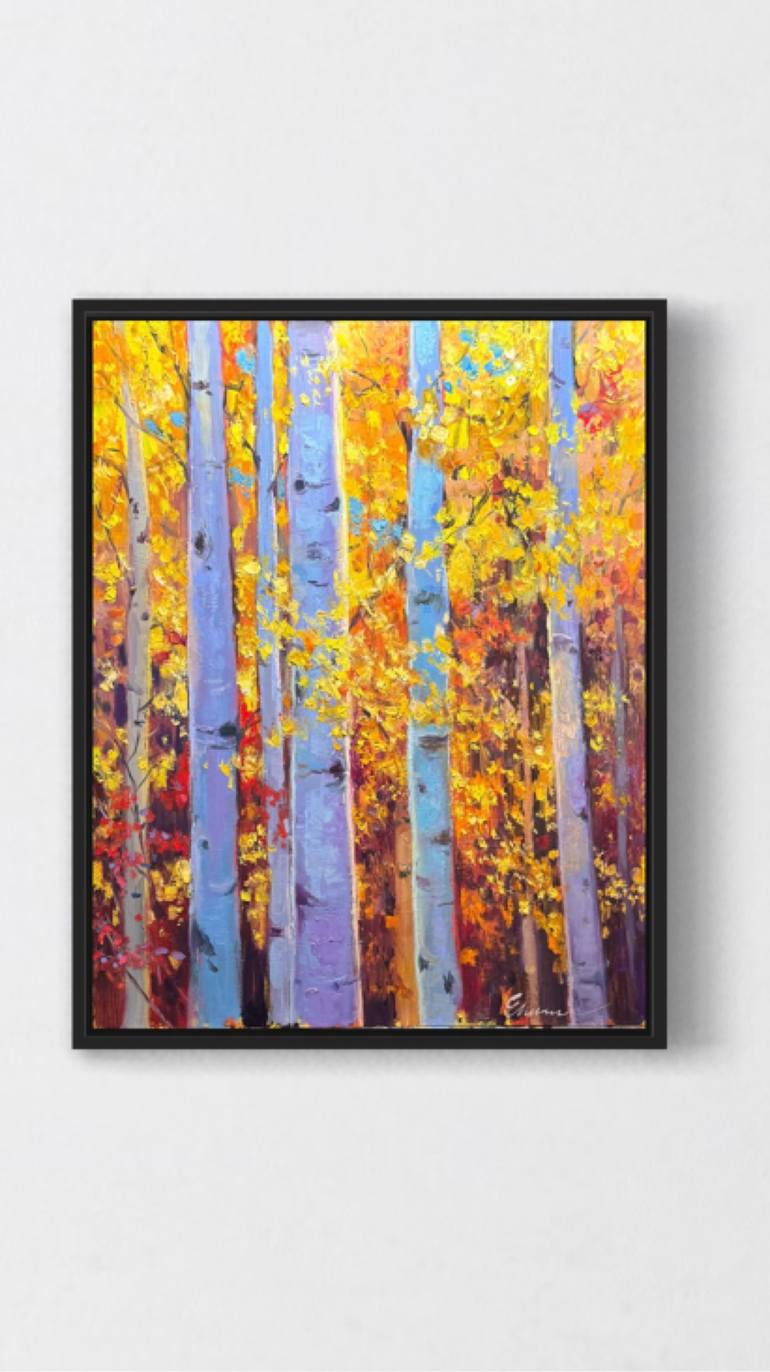 Original Abstract Expressionism Landscape Painting by Emiliya Lane