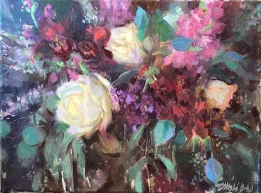 Print of Expressionism Floral Paintings by Emiliya Lane
